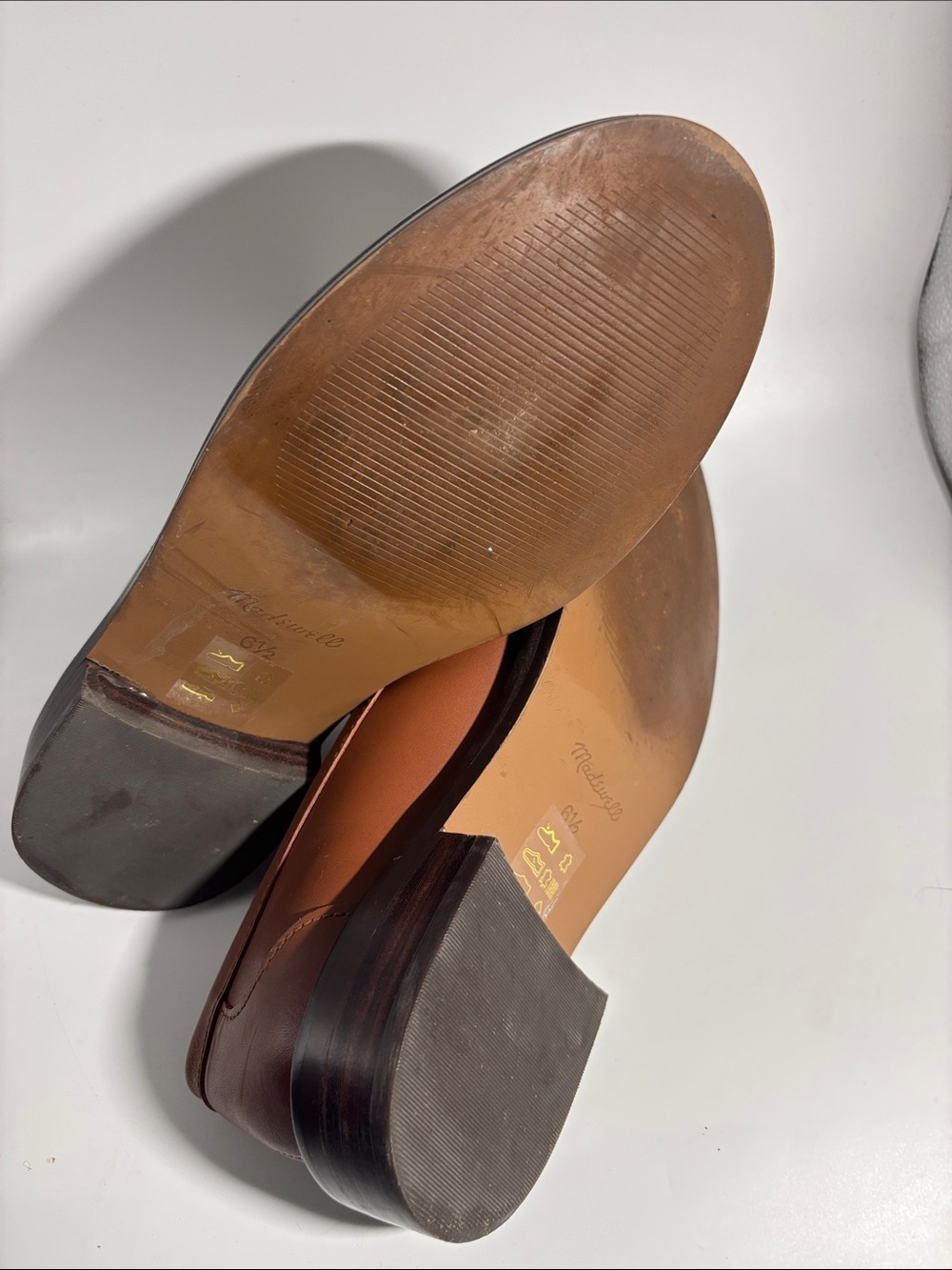 Madewell Vernon Brown Leather Penny Loafers Dried Maple - 6.5 - Picture 7 of 10
